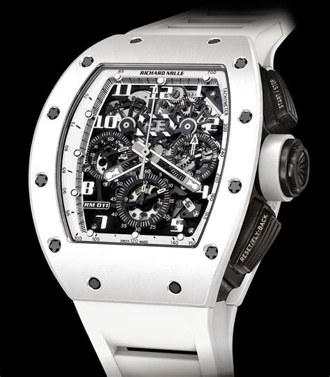 richard mille watch white band|Richard Mille wrist watch price.